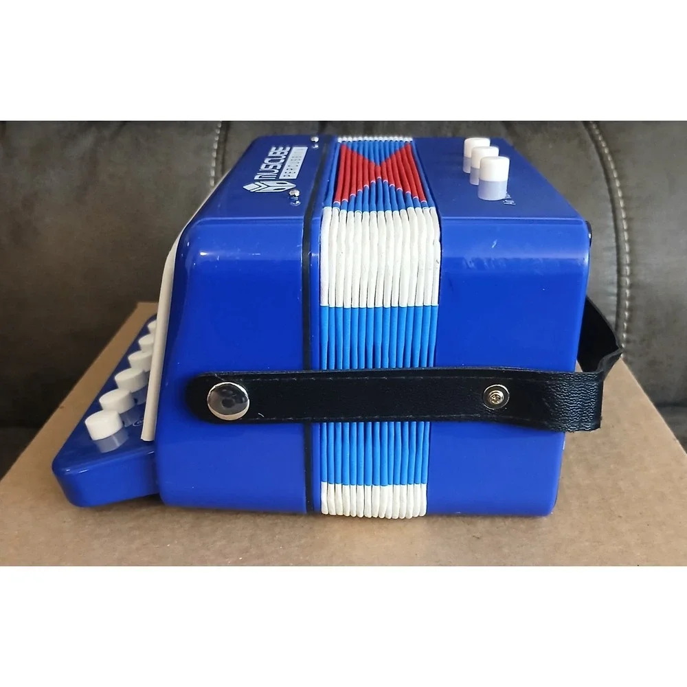 Accordion Instrument Toys 10 Keys Button‎ Small Accordion Music Kids NEW #Toy26